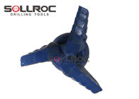 3 Three Four Blades Wings Step Drag Bits , Deep Rock Well Drilling Bits