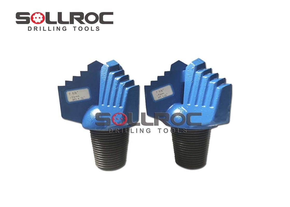 3 Three Four Blades Wings Step Drag Bits , Deep Rock Well Drilling Bits