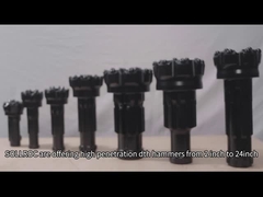 Bit DTH especial de acero con agujero de lavado para exploración geológica