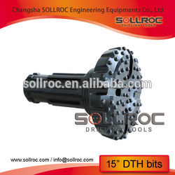 9 Inch DHD380 DTH Hammer Bits with Flat Convex and Concave Face for Rock Blasting Drilling