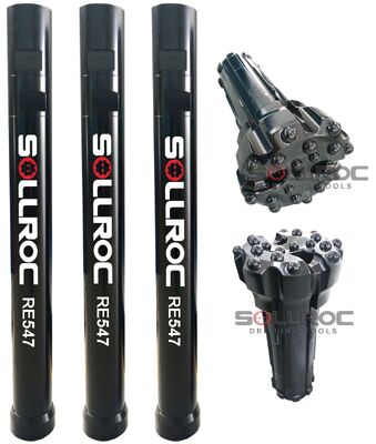 DTH Circulación inversa RC Martillo para la máxima recuperación de material sin contaminación cruzada y manijas Inyección de aceite de espuma de agua y polímeros