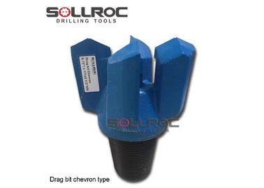 Conexión roscada Chevron Drag Drill Bit Forging Procesamiento de API 3 1/2 'Reg personalizado