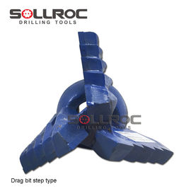 API 2 3/8' REG Tipo de hilo Drag Drill Rock Bit para operaciones de perforación suaves